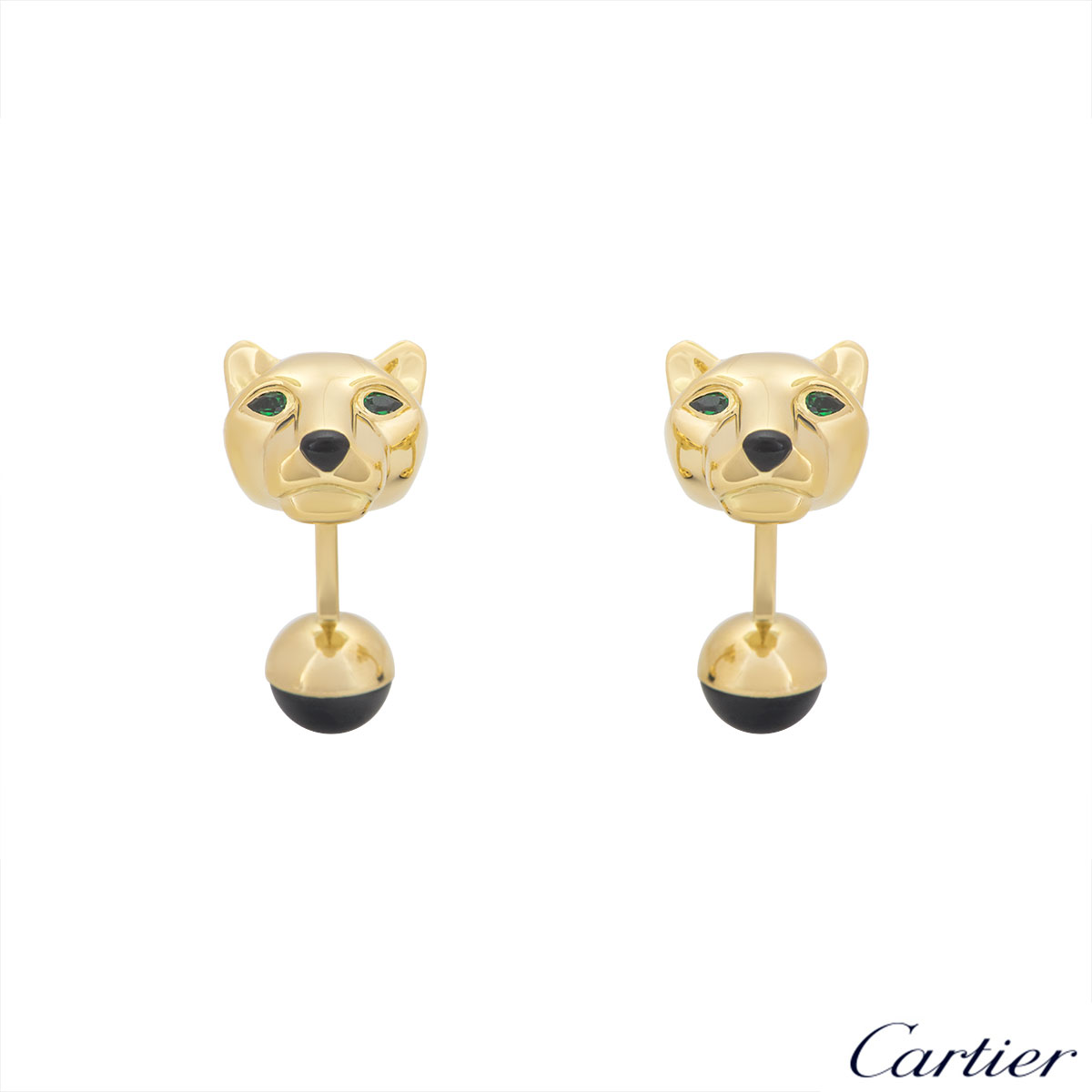 cartier 18k gold cufflinks